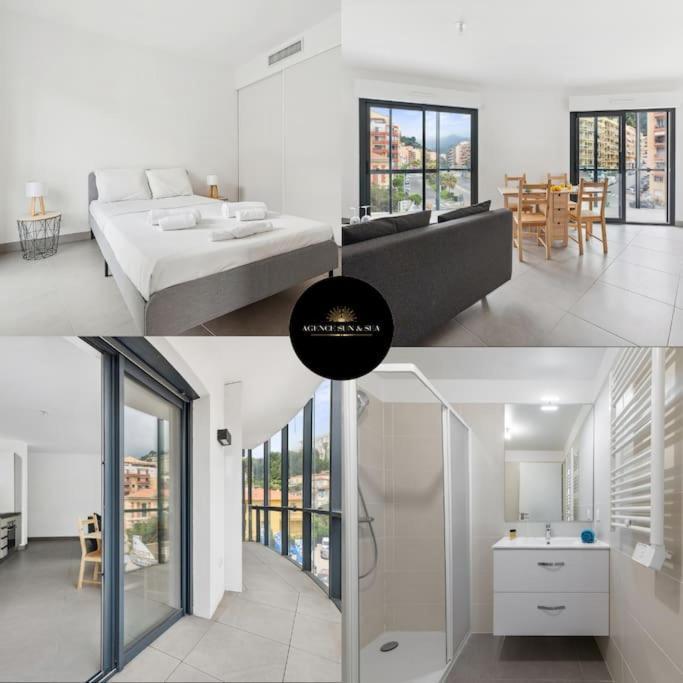 Le Cap Riviera - Centre- Parking Prive - Climatisation Apartment Menton Ngoại thất bức ảnh